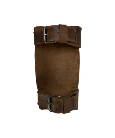 Valhalla Gear, Archery Arm Guard Handmade from Full Grain Leather - Forearm Protector, Adjustable Straps, Archer Essentials - Bourbon Brown