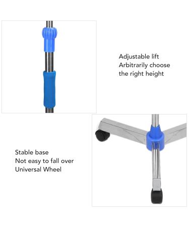 Portable Drip Stand for Intravenous Infusions - Durable Stainless Steel for Home & Beauty Salon Use | International Shipping Available - Buy Online on GoSupps.com