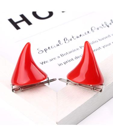 BinaryABC Devil Horn Hair Clips (6Pcs) - Halloween Cosplay Costume Party Accessories - Buy Online on GoSupps.com