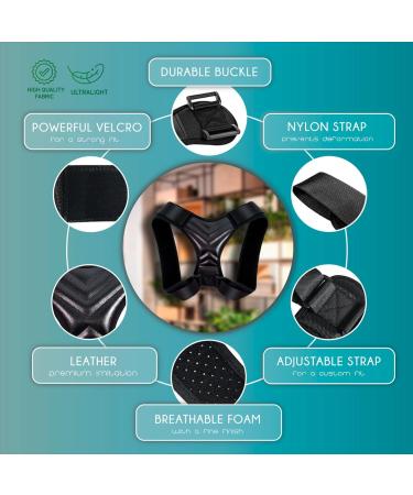 Buy Adjustable & Breathable Posture Corrector | Back Brace & Support for Men Women & Kids | Posture Trainer for Back Shoulder & Neck Relief | International Shipping Available - Buy Online on GoSupps.com