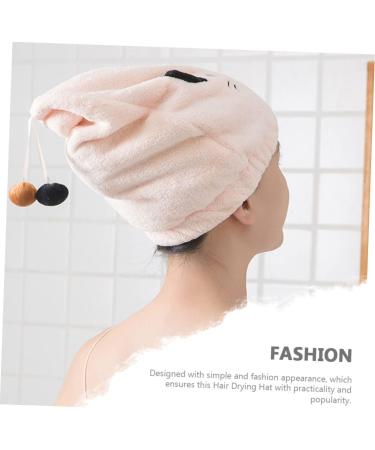 Ciieeo 2pcs Cat Dry Hair Cap Hair Towel Dry Hair Hat Cosmetiquera Hair Absorbent Cap Womens Bandana Supple Hair Caps Hair Turbans for Wet Hair Bath Hat Princess Hat Coral Fleece Thicken As Shown 33X27CM - Buy Online on GoSupps.com