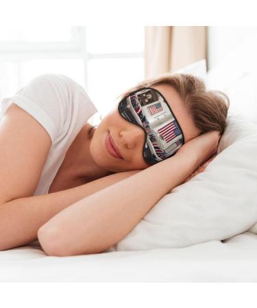 American Flag Baseball Soft Sleep Eye Mask - Breathable Women's Eye Patch for Travel & Relaxation - Buy Online on GoSupps.com