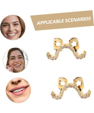  NOLITOY NOLITOY Braces Hip Hop Costume For Men Teeth Caps Fake Gold Grills Vampire Teeth Rapper Costume Ladies Gold Digger Costume Ladies Teeth Jewelry Tooth Cap Waltz Grill Rhinestones Golden - Buy Online on GoSupps.com