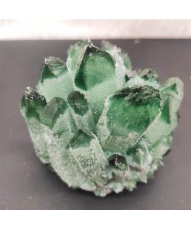 Home Decoration 1pcs300-900g Newly Natural Green Ghost Quartz Crystal Cluster Crystals raw Gemstone Specimen for Home&Office Decoration Stones Crystal (Size : 500-600g)