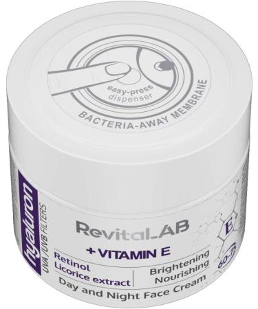 RevitaLAB - Moisturizing and anti-aging collagen day and night cream enriched with hyaluronic acid Matrixyl 3000 and UVA/UVB filter for people aged 60 to 75 50 ml (pack) - Buy Online on GoSupps.com