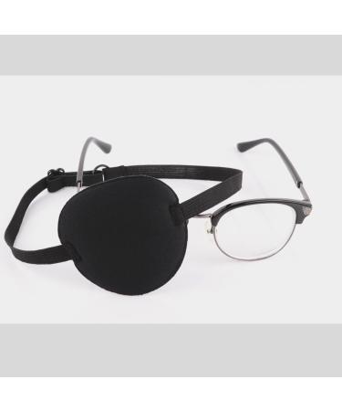 YOOJOO Adjustable Concave 3D Foam Eye Patch for Lazy Eye Amblyopia & Strabismus - Black - Buy Online on GoSupps.com