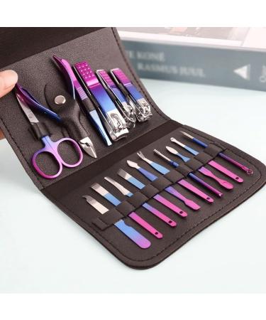 ZSLBMD Two-Tone Nail Clipper Set 16-Piece Beauty Nail Tool Set Nail Clippers Nail Clipper Set Light Grey Multi-colored - Buy Online on GoSupps.com