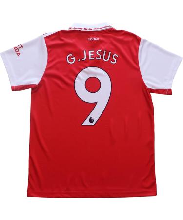 CEKFAX 2022/2023 Arsenal Home #9 Gabriel Jesus Kids Soccer Jersey Set - Red 28 (10-11 Years) - Buy Online on GoSupps.com
