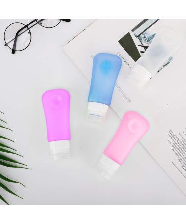 Moko Travel Bottles Set - 4 Silicone Leak-Proof 3.1 oz Refillable Travel Bottles for Shampoo & Toiletries - BPA Free - Buy Online on GoSupps.com