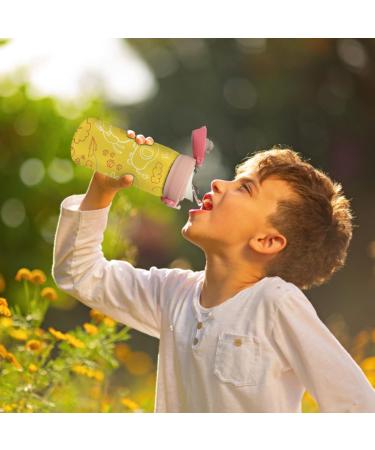 AIHeart Kids Sublimation Water Bottle 16oz - Stainless Steel Double Wall Vacuum Insulated Sport Bottle 2-Pack (Pink/Green) - Ideal for School & Travel - Buy Online on GoSupps.com