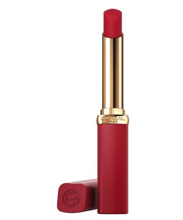 L'Or al Paris Lipstick for a powdery Matte Finish and 16 Hours Hold Color Riche Intense Volume Matte 300 Le Rouge Confident 1.8 g