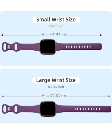 Witzon 4 Pack Slim Bands for Fitbit Versa 2/Versa/Lite/SE - Silicone Replacement Wristbands for Women and Men - Small Black/Gray/Pink Sand/White - Buy Online on GoSupps.com