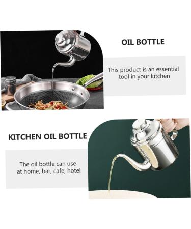 Zerodeko 1pc Stainless Steel Oil Pot Oil Dispenser Glass Stainless Steel Cruet Bottle Glass Dispenser Spray Bottles Mist Sprayer Glass Oil Bottle Syrup Container Oil Cruet Soy Grease Japan - Buy Online on GoSupps.com