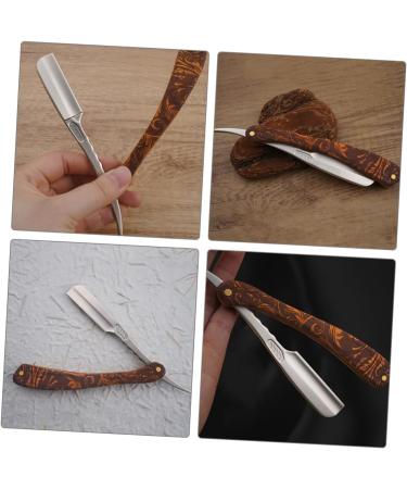 Frcolor 4-Piece Stainless Steel Hairdresser Blade Holder Set for Men | Premium Razor Supply & Manual Wood Safety Razor - Buy Online on GoSupps.com