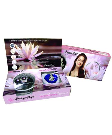My Inspirations Precious Pearl Pearl in Oyster Kit  Mysterious Pearl Gift Set  DIY Necklace Making Kit  Elegant Pendant with 20 Chain  Great Gift for Any Occasion(Lotus)