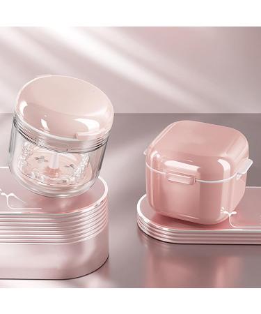 Hanobc Portable Prosthesis Case Holder - Bath Tui Prosthesis Cup & Storage for Travel Cleaning (Red) - Buy Online on GoSupps.com