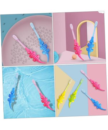 Buy Tovinanna 8-Pack Cartoon Animal Toothbrushes Eco-Friendly Wooden Kids Toothbrushes for Brightening & Oral Care - Buy Online on GoSupps.com