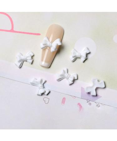 cdar Nail Ornament Vivid DIY Design Gloss Nail Art Decorations Glitter Bow Drill for Female White - Buy Online on GoSupps.com