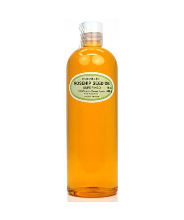 Dr Adorable - 16 oz - Rosehip Oil Unrefined - 100% Pure Natural Organic Cold Pressed