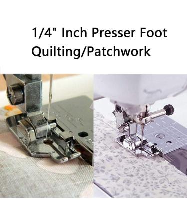 1/4 Inch Quilting Patchwork Presser Foot Set for Low Shank Sewing Machines - 2 Pack - Buy Online on GoSupps.com