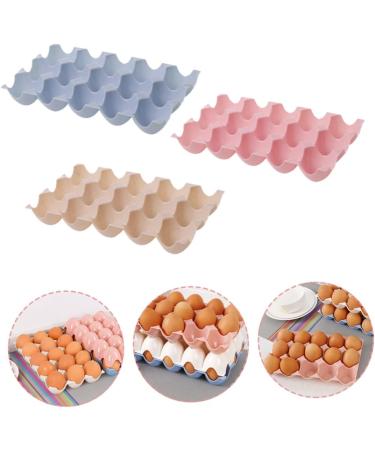 UPKOCH 3pcs Boxes Egg Storage Box Eggs Egg Tray for Refrigerator Egg Baskets Egg Container Dog Egg Rack - Buy Online on GoSupps.com