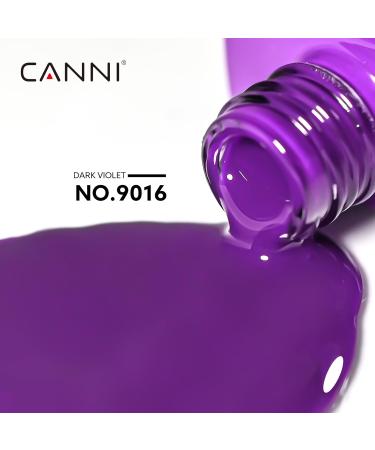 CANNI UV Nail Polish Natural Purple Gel - Classic Soak Off Gel for Nail Art | All Match Style 9016 - Buy Online on GoSupps.com