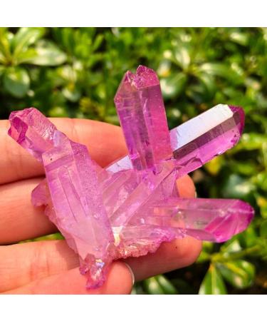 1PC Crystal Cluster Angel Titanium Quartz Crystal Specimen Minerals Reiki Stones JZIGTDEM (Color : 60g) - Buy Online on GoSupps.com
