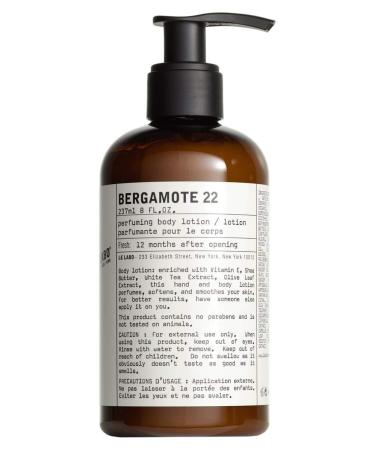 Le labo Bergamote 22 Hand & Body Lotion - 8 Oz