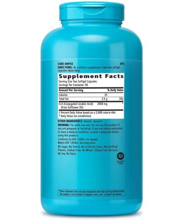 GNC Total Lean CLA 180 Softgels | Improve Body Composition & Muscle Tone | Fuel Fat Metabolism & Energy | Gluten-Free - Buy Online on GoSupps.com