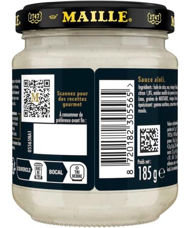 Maille A oli Sauce with Lemon Zest - Pack of 3 x 185 g Pots - Buy Online on GoSupps.com