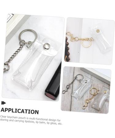 Shop GALPADA 2pcs Lip Gloss & Lip Balm Holder Keychain - Clear Makeup Organizer Bag for Travel & Toiletries - Buy Online on GoSupps.com