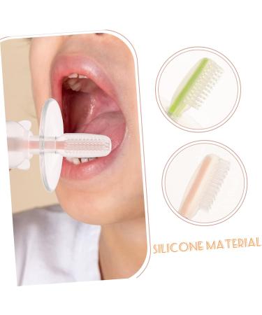 Minkissy 4-Piece Baby Toothbrush Set | Silicone Travel Toothbrush & Pet Toothbrush | Soft Fur Baby Mouth Cleaner for Newborns & Children - Buy Online on GoSupps.com