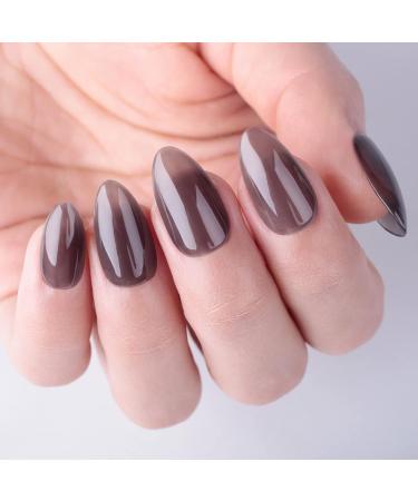 Ozzeal Jelly Gel Nail Polish 15ML Jelly Black Nail Polish Gel Translucent Sheer Spring Summer Neutral Nail Gel Polish Soak off UV LED Light for Nail Art DIY Manicure Jelly-black - Buy Online on GoSupps.com