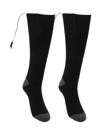 1Pair Smart Heating Stockings Winter Ski Warm Electric Heat Socks - Black - Buy Online on GoSupps.com