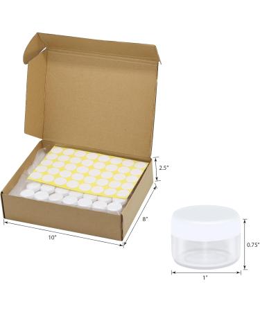 100 Pieces Clear Mini Cosmetic Bottles - 5ml Empty Cream Jars with Screw Caps for Lip Balm & Lotion - Transparent Cremeglas Containers - Buy Online on GoSupps.com