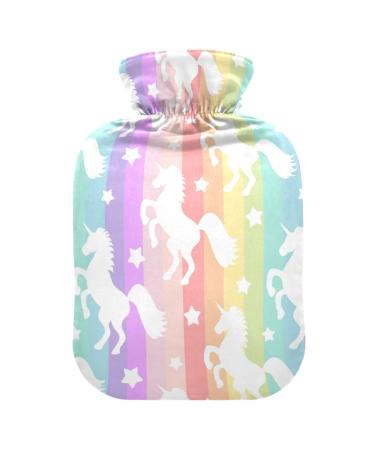 Heat bottles with reference cute unicorns rainbow heat bag for pain relief headache back pain warm water bag 2 liters