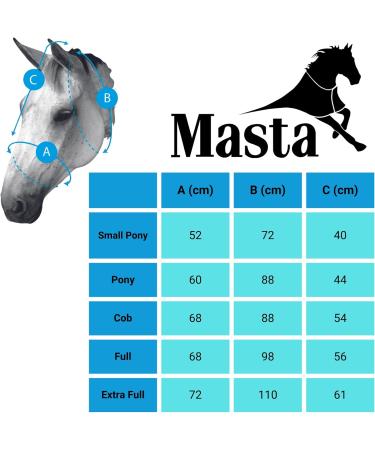 Masta Equine Fly Mask - Enhanced Coverage with Eye Clearance Robust Mesh Midge-Proof Ears UV Shield Adjustable Fit & Soft Fleece Trim for Horse Comfort 70% UV Blocking SMPONY Grey Cob Grey - Buy Online on GoSupps.com
