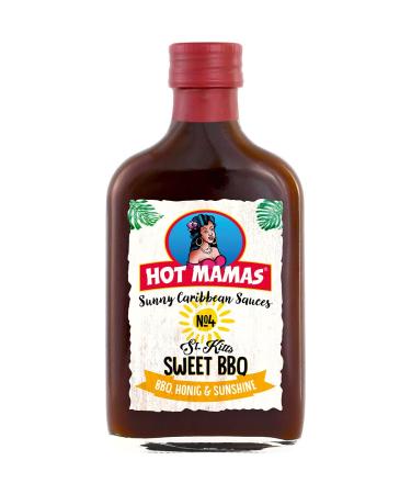 n.v. HOT MAMAMAS Sunny Caribbean Sauces St Kitts Sweet BBQ Bottle 195 ml