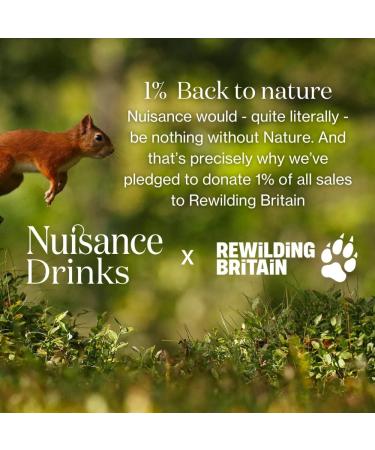  Nuisance Nuisance Wild Nettle Sparkling Water and Premium Mixer | Low Calorie | 12 x 250ml Cans - Buy Online on GoSupps.com