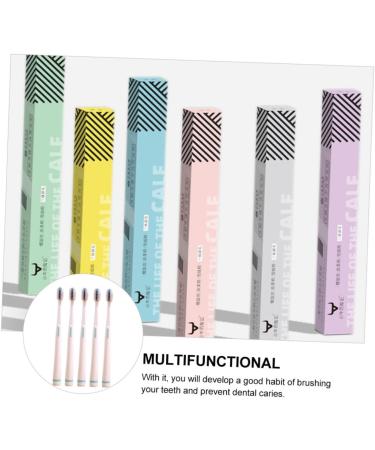 GLEAVI 5pcs Soft Bristle Toothbrush Set for Teens - Sensitive Gum Care Bamboo Charcoal Travel Brushes - Buy Online on GoSupps.com