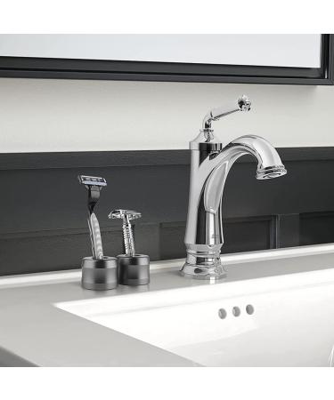 Premium Aluminum Razor Holder Stand - Manual Shaver Stand for Men - Travel-Friendly Shaving Accessory - Buy Online on GoSupps.com
