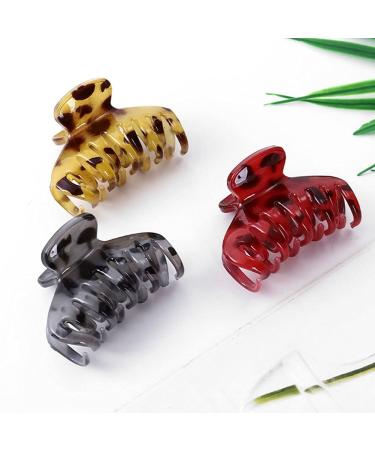 Yuanxue 7 Pcs Leopard Hair Jaw Clips - Medium Plastic Hair Claw for Girls and Women - Buy Online on GoSupps.com