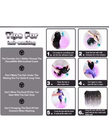 Buy Synthetic Curly Hair Extensions Set | Dark Black Ponytail Wig | International Shipping - Buy Online on GoSupps.com