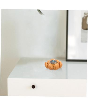 Shop Gatuida Auto-Decor Wooden Buddha Massage Plate | Hand-Carved Home D cor Trailer Jeweling | 3.2x2.7cm Sandalwood Figure - Buy Online on GoSupps.com