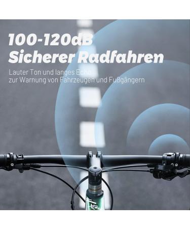 Arkim 120dB Bicycle Bell - Retro Mini Copper Bell for Left & Right-Handed Ideal for MTB Racing eBike & Kids' Bikes - 22.2mm Black - Buy Online on GoSupps.com