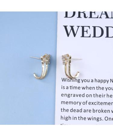 Vintage Crystal Butterfly Earrings - Rhinestone Claw Studs & Sparkly CZ Jewelry for Women - International Shipping Available - Buy Online on GoSupps.com