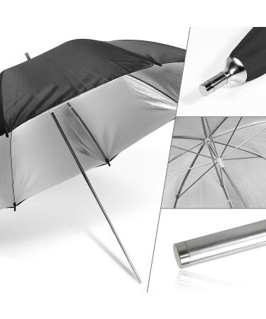 LimoStudio Case of 2  40" Double Layer Black & Silver Photo Studio Umbrella Photo Video Reflector  LMS127 - Buy Online on GoSupps.com