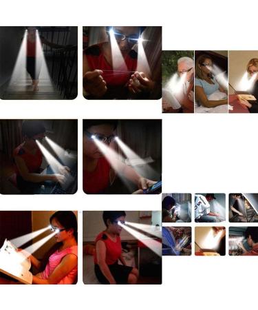 LED Lighted Reading Glasses with Magnifying Lens for Nighttime Reading - Buy Online on GoSupps.com