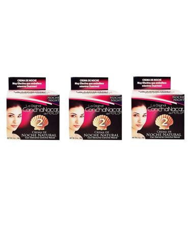 ConchaNacar De Perlop Night Cream #2. Natural Skin Moisturizer and Rejuvenator. Anti-Aging Treatment. 2 oz / 56 g. Pack of 3