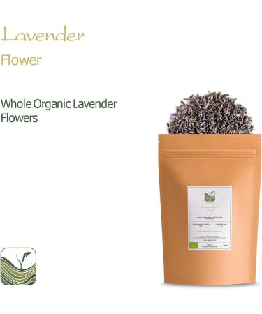 Organic Lavender Blossoms 100g Dried Lavandula Angustifolia for Potpourri & Tea Biodegradable French Lavender Flowers - Buy Online on GoSupps.com